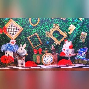 Alice in Wonderland backdrop